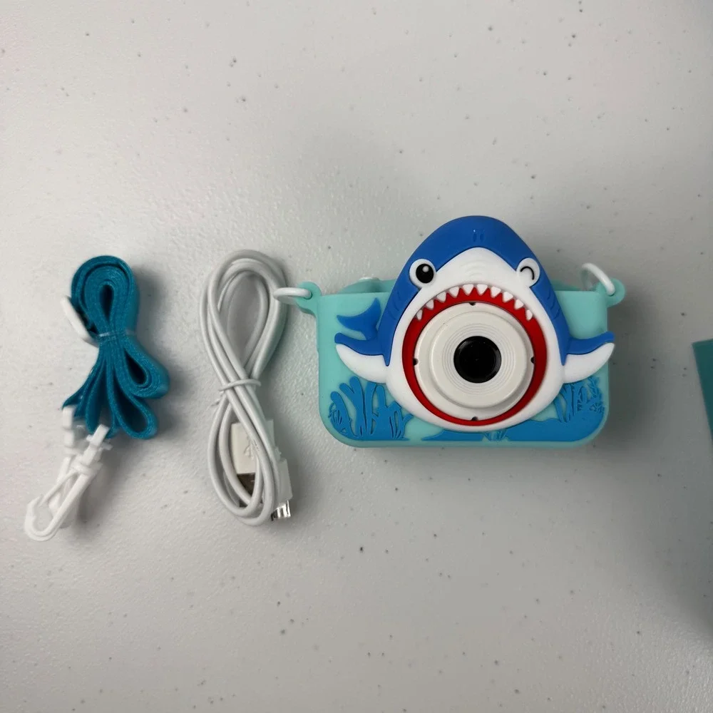 Shark Camera Kids OS Digital Camera Blue Shark Toy XL-930 Ocean Theme Gift New